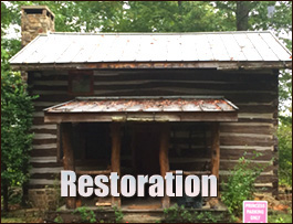 Historic Log Cabin Restoration  Brewster, Ohio