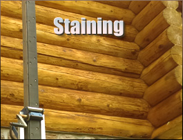  Brewster, Ohio Log Home Staining